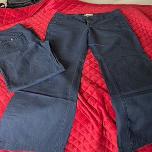 Linen blend pants